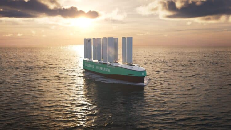 Unmanned vessel sailing the seas
