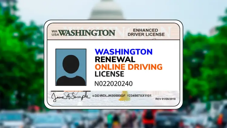 Driving license renewal in Washington