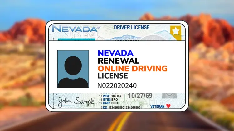 Driving license renewal in Nevada