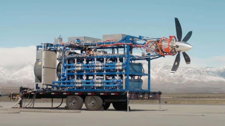 Hydrogen aircraft engine